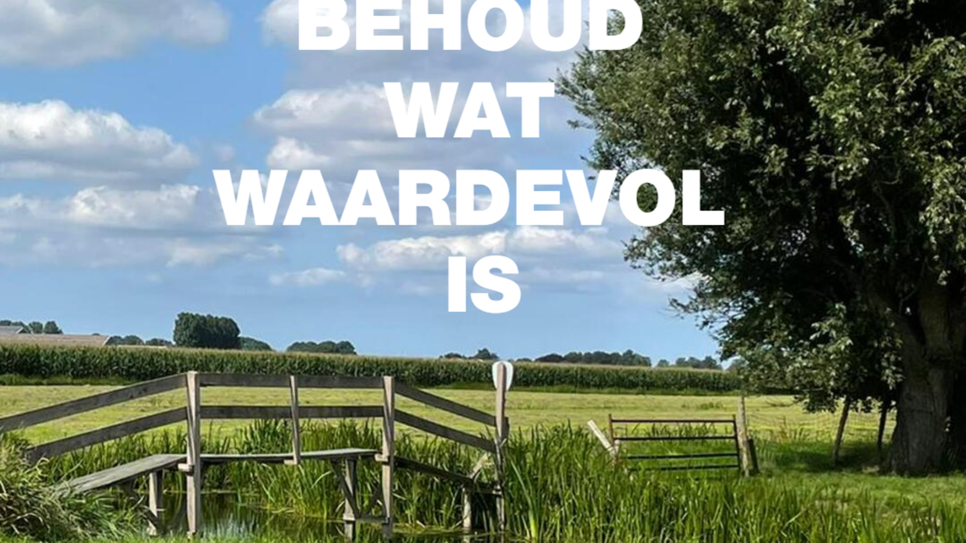 Gnephoek behoud wat waardevol is