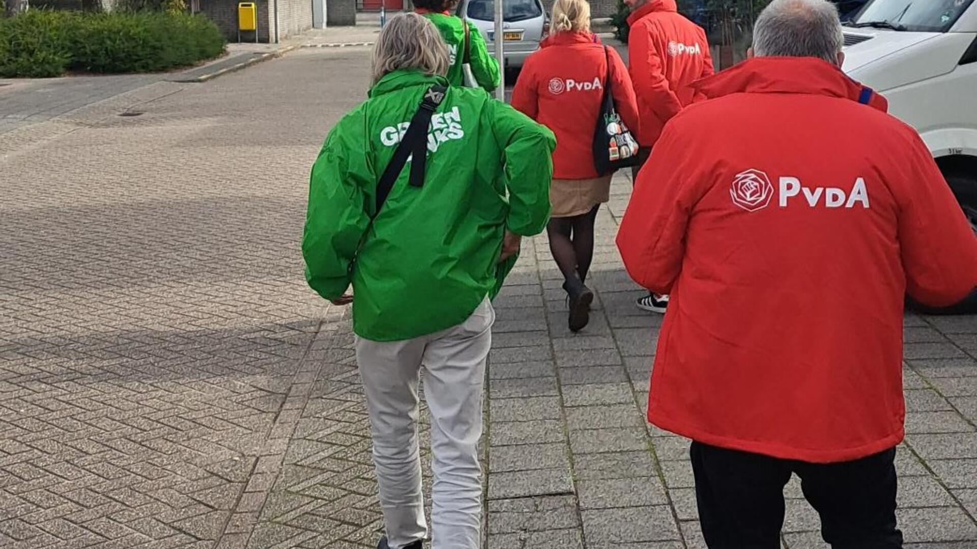groenlinks en pvda op campagne 